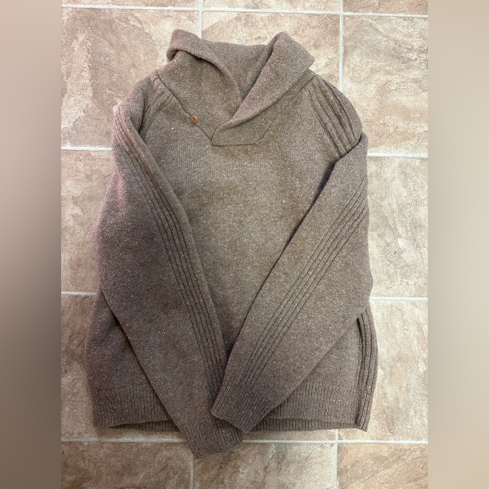 L.L. Bean Taupe Knit Pullover
